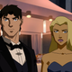 Superboy and Stargirl at a formal event.